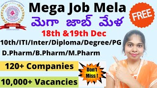 jntuh job mela 2021 | mega job mela 2021 | mnc jobs | job mela in hyderabad 2021 | sravanthikrishna