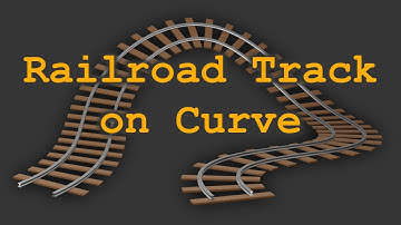 How to make a procedural Railroad Track in Blender