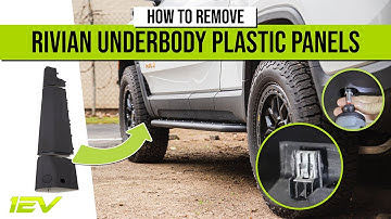 How to Remove Rivian R1T / R1S Underbody Outer Plastic Panels, Step-by-Step DIY Instructions 🔧