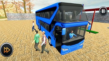 Uphill Offroad Bus Driving Sim Parking - Tourists Hill Driving Adventure -Android Gameplay