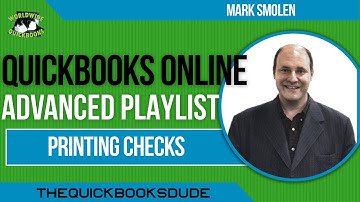 QuickBooks Online Print Checks