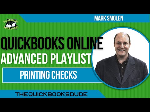 Video: Wie drucke ich Schecks in QuickBooks online?