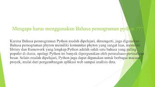 Mengenal Bahasa Pemrograman Python