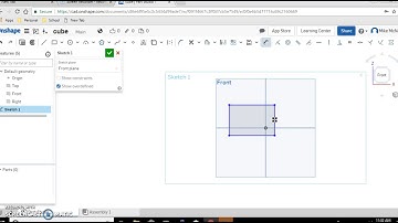 OnShape - First Sketch - Cube