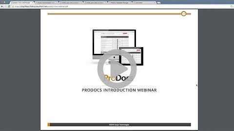 Prodocs Intro Webinar