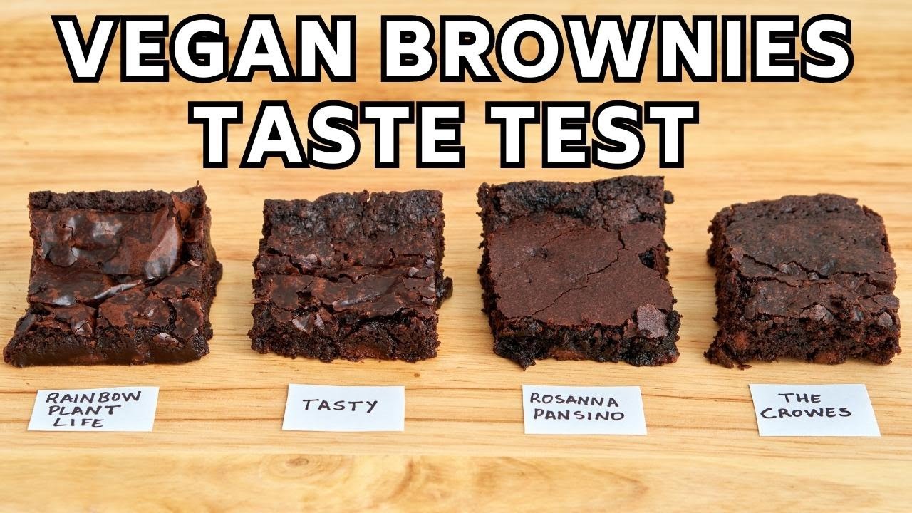 I Tried THE BEST VEGAN BROWNIES Recipes -  Rainbow Plant Life, Tasty, Rosanna Pansino, The Crowes