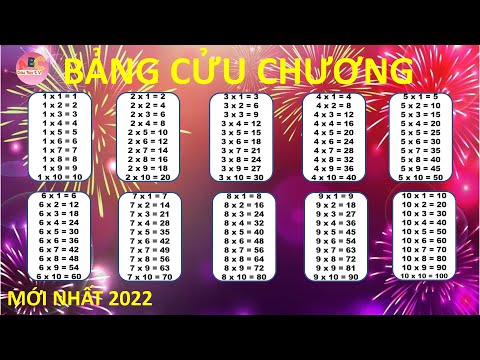 Video Bảng cửu chương từ 2 đến 9 Mới Nhất 2022 | Bảng nhân... - youtube