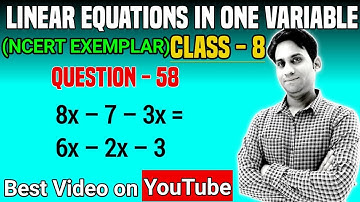 8x – 7 – 3x = 6x – 2x – 3