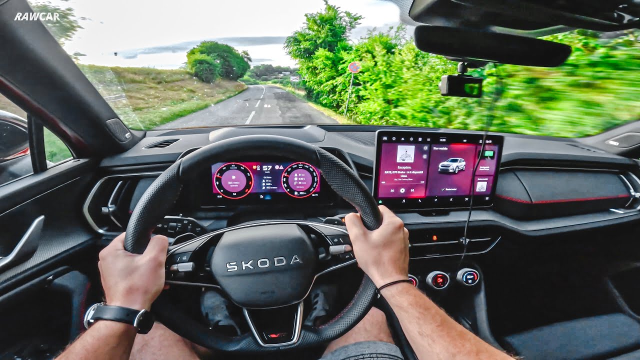 2025 Skoda Kodiaq RS (2.0 TSI, 195 kW)- POV Test Drive