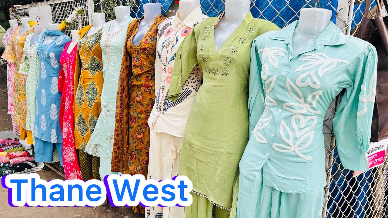 ठाणे वेस्ट राम मारुती रोड वन पीस फक्त 600/- ला | Thane Shopping | Thane Market 