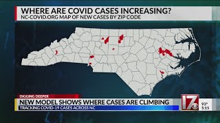 New map shows ZIP codes where COVID-19 cases are increasing in NC