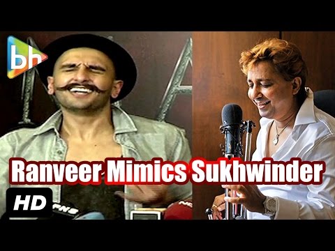 Ranveer Singh Mimics Sukhwinder Singh At 'Gajanana' Song Launch
