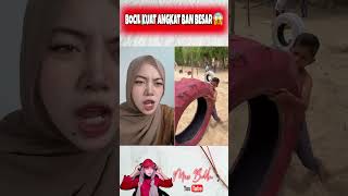 Bocil Ini Kuat Sekali Angkat Ban Besar