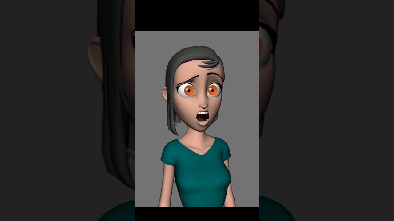 Getting Changed Animation change in expression animation #trending #3danimation #shorts #short # ...