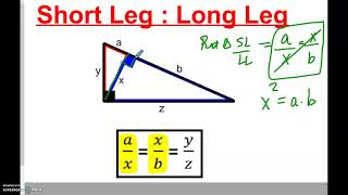 9-3 Similar Right Triangles