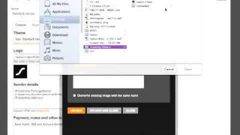 Uploading your Logo to Saasu invoices