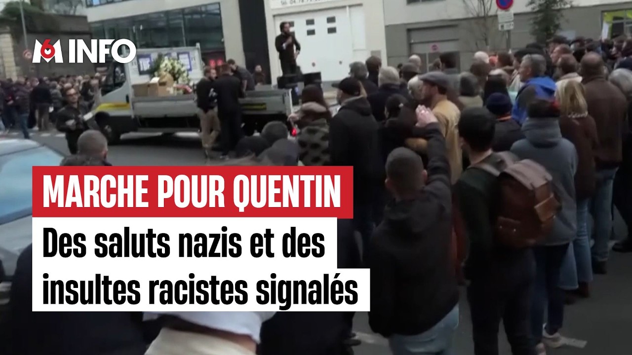 Marche pour Quentin : des saluts nazis et des insultes racistes signalés