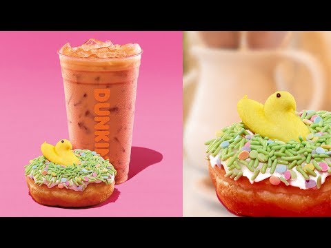 Dunkin' Donuts Reveals PEEPS-Flavored Treats for the Spring