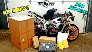 Rebuilding a WRECKED 2009 CBR 1000RR Part 5 (New Parts and Fairing Reveal!)