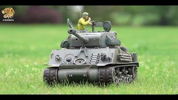 Hooben 1/16 US FURY M4A3E8 Sherman Medium Tank