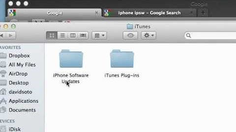 How To Find The IPSW File on Mac OS X Lion and Mountain Lion