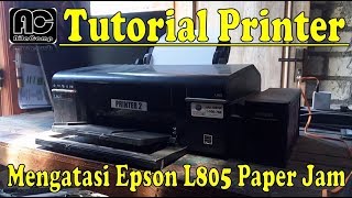Mengatasi Paper Jam Atau Tidak Menarik Kertas Pada Printer Epson L805 Youtube