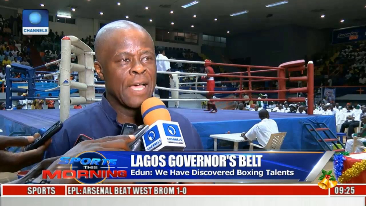Lagos Governors Belt We Have Discovered Boxing Talents -- Edun