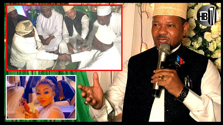 MUME WA DIDA AKIPEWA WOSIA NA SHEIKH MKUU WA DSM BAADA YA KUFUNGA NDOA.