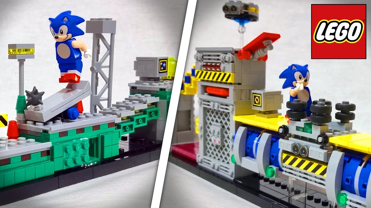 LEGO MOC Sonic The Hedgehog - Chemical Plant Zone by Carbohydrates