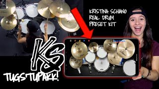 KRISTINA SCHIANO DRUM KIT TO REAL DRUM APP PRESET KIT !!!