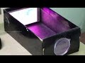 Making film projector using smartphone  shoe box at home