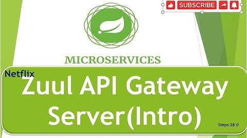 Step 28.0 : Fundamental of Netfix Zuul API gateway server