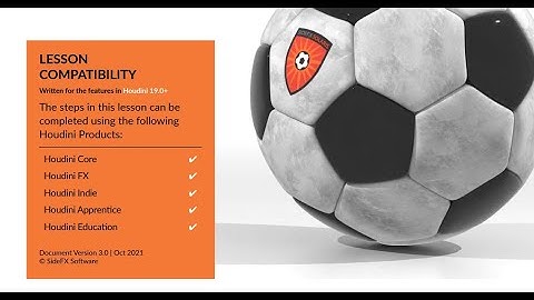 Houdini Foundations #PART1 - Adding the Soccerball Geometry