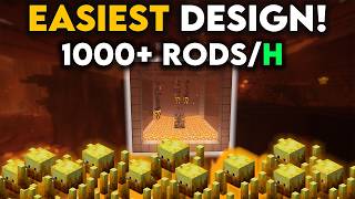 The Best Minecraft Blaze Farm  - 1000 Rods Per Hour Easy!