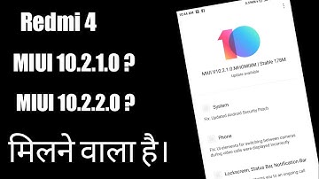 Redmi 4 Miui 10.2.1.0 | Redmi 4 Miui 10.1.2.0