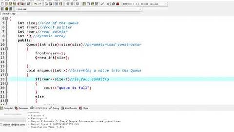 Queue using Dynamic array -CPP