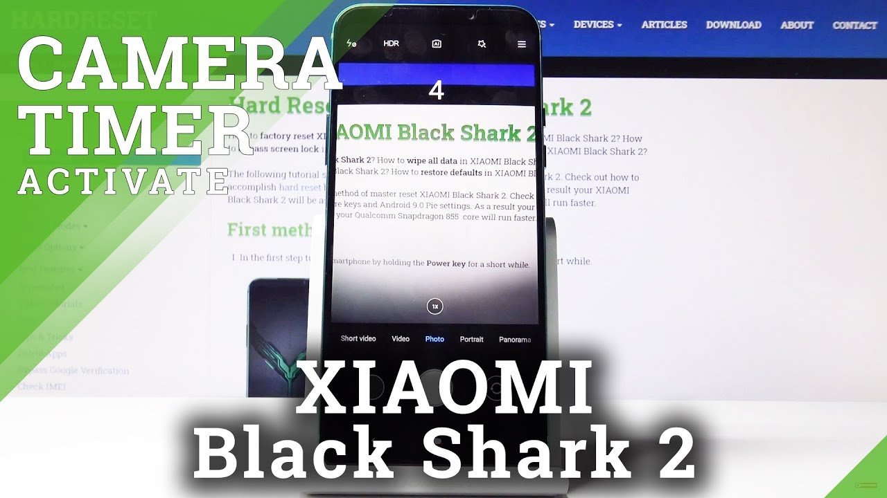 How To Use A Camera Countdown On Xiaomi Black Shark 2 Set Timer Youtube