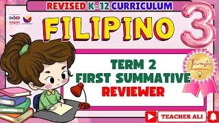 GRADE 3 FILIPINO 3 TERM 2 FIRST SUMMATIVE REVIEWER #grade3 #reviewer #exam 