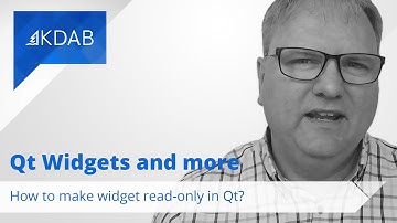 How to make widgets read-only in Qt?