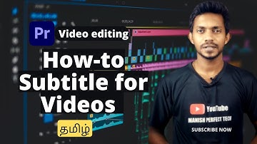 🔥வீடியோவில் Subtitle உருவாக்குவது எப்படி? Adobe premiere pro video editing tutorial in Tamil #61