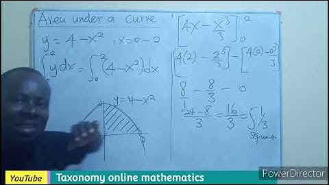 Integration || Area under a curve || Area enclosed by a curve and the x-axis