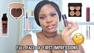 Full Face of FIRST IMPRESSIONS| WLGYLemons, Maybelline, Mented, Fenty Beauty|  Le Beat