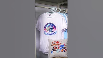 Watch How DTF Printing Brings Custom T Shirts to Life! 🔥  Print, Press & Reveal #dtfprinter #tshirts