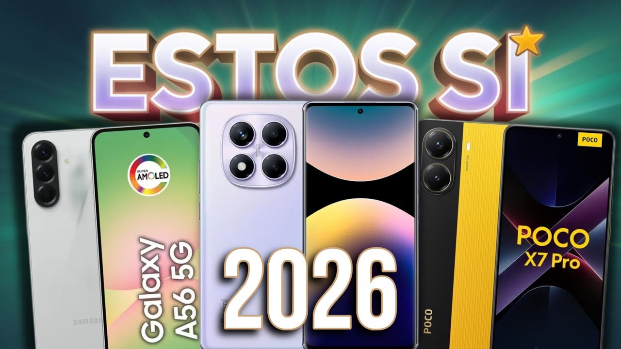 Los 7 Mejores Celulares que SÍ valen la pena en 2026 (¡No compres el equivocado!)
