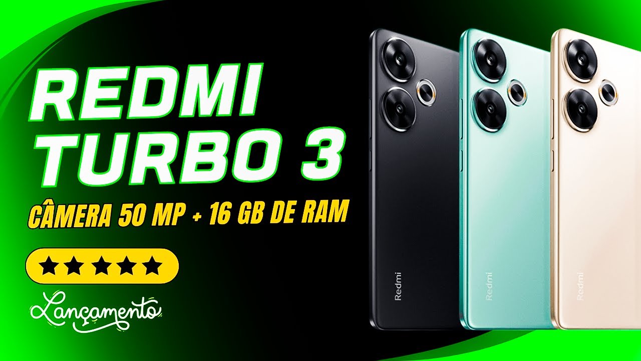 📱 XIAOMI LANÇA REDMI TURBO 3! VAI VIR PRO BRASIL??? 📱 - YouTube