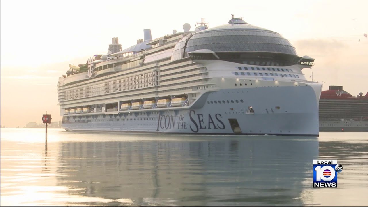 Icon of the Seas – world’s largest cruise ship – arrives in Miami