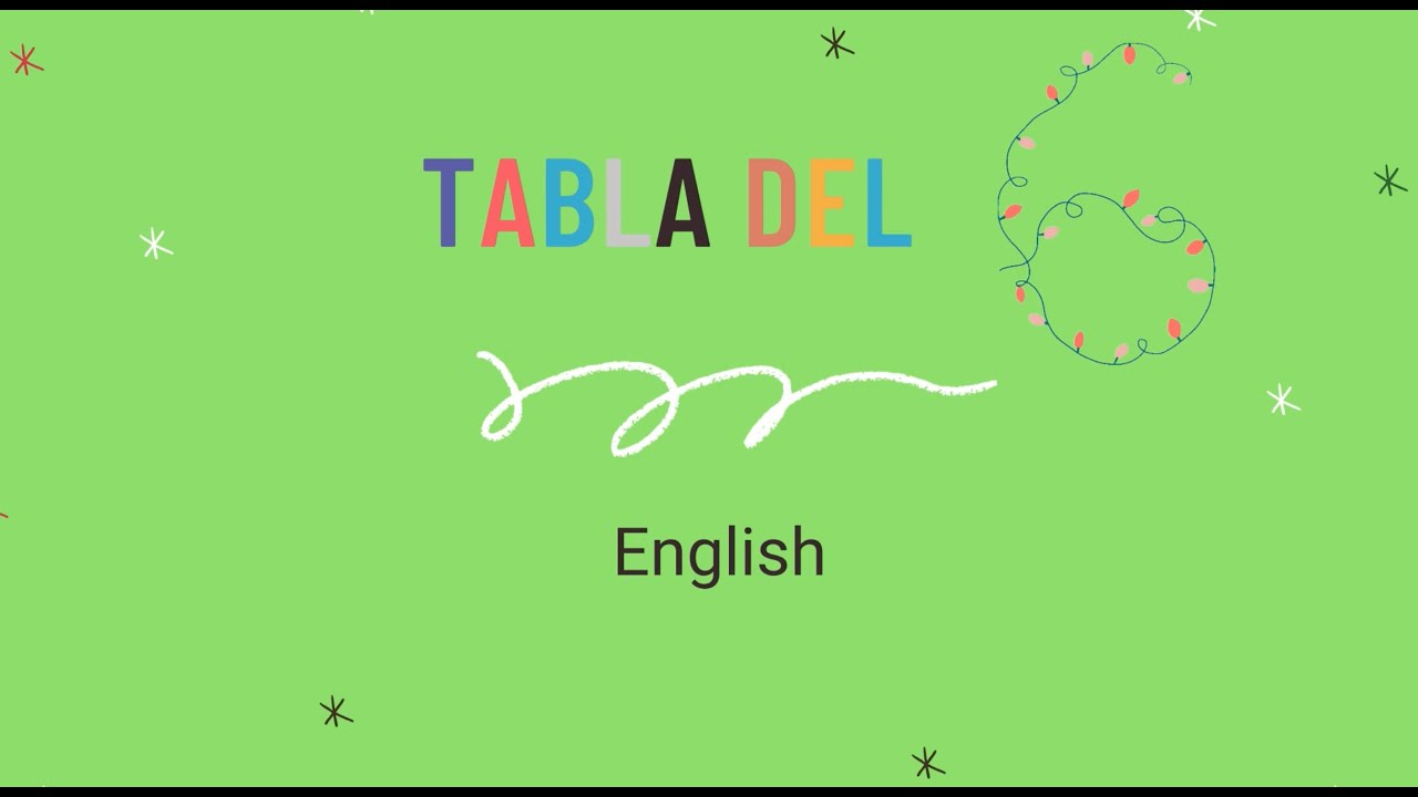 Las tablas de multiplicar versión reggaetón.¡La tabla del 6!La mejor versión. YouTube