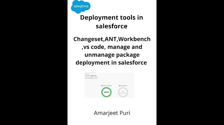 Changeset,ANT,Workbench ,vs code, manage and unmanage package deployment in salesforce #sfdcdeploy-1