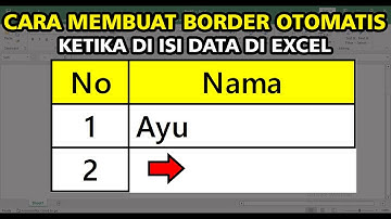 Cara Membuat Border Otomatis di Excel | Mudah dan Cepat!