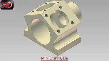 Mini Crank Case (Video Tutorial) Autodesk Inventor